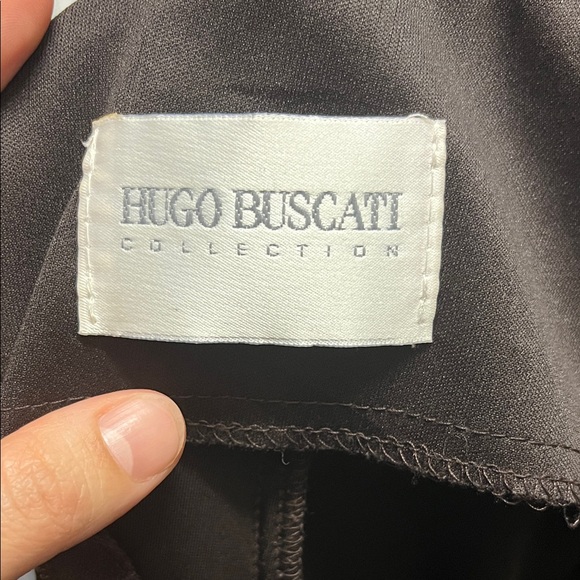 Y2K 90s Hugo Buscati brown velvet dress - Picture 2 of 4